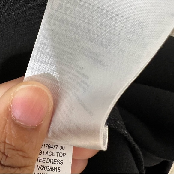 Banana Republic metallic gold and back dress size 2 short sleeve lace top - Picture 8 of 10